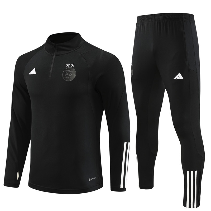 23-24 Algeria black half zipper sweater tracksuit 23-24 Algeria black half zipper sweater tracksuit