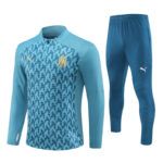 24-25 Marseille camo green half zipper training tracksuit