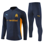 24-25 Marseille navy blue half zipper training tracksuit