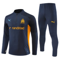 24-25 Marseille navy blue half zipper training tracksuit