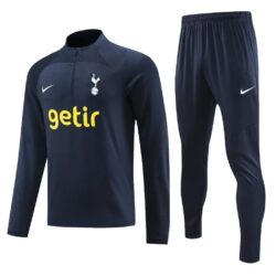 23-24 Tottenham navy blue half zipper sweater tracksuit