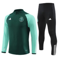 23-24 Algeria green stripe half zipper sweater tracksuit 23-24 Algeria green stripe half zipper sweater tracksuit