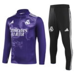 24-25 Real Madrid purple with dragon half zipper training tracksuit