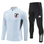 25-26 Japan light gray half zipper sweater tracksuit