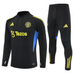 25-26 Manud black with blue half zipper sweater tracksuit