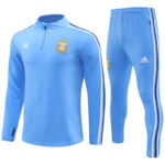 23-24 Argentina light blue half zipper training tracksuit