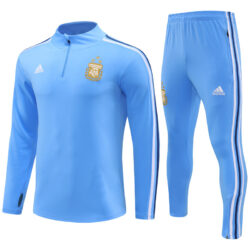 23-24 Argentina light blue half zipper training tracksuit