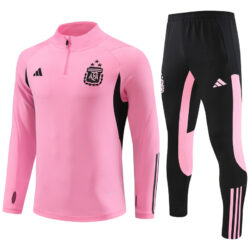 23-24 Argentina pink half zipper sweater tracksuit