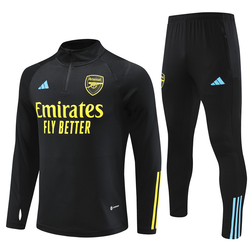 23-24 Arsenal black half zipper sweater tracksuit 23-24 Arsenal black half zipper sweater tracksuit