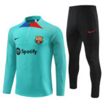 Player version 23-24 Bar lake blue half zipper sweater tracksuit