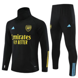 23-24 Arsenal black high collar sweater tracksuit