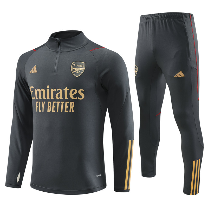 23-24 Arsenal dark gray half zipper sweater tracksuit 23-24 Arsenal dark gray half zipper sweater tracksuit