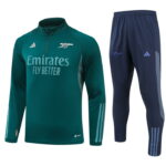 23-24 Arsenal green half zipper training tracksuit