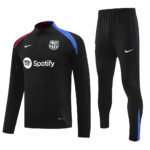 fans version 24-25 Bar black half zipper training tracksuit