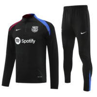 fans version 24-25 Bar black half zipper training tracksuit