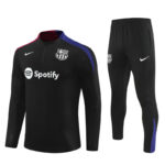 player version 24-25 Bar black half zipper training tracksuit