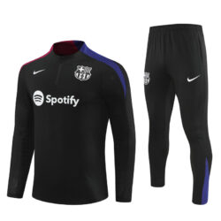 player version 24-25 Bar black half zipper training tracksuit