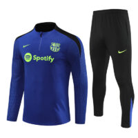 player version 24-25 Bar color blue with black half zipper training tracksuit player version 24-25 Bar color blue with black half zipper training tracksuit