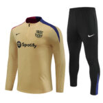 player version 24-25 Bar gold half zipper training tracksuit