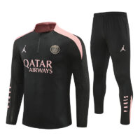 player version 24-25 PS G Jrdan black with pink half zipper training tracksuit player version 24-25 PS G Jrdan black with pink half zipper training tracksuit