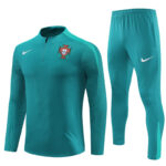player version 24-25 Portugal green half zipper training tracksuit
