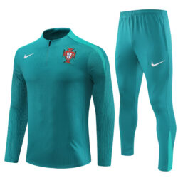 player version 24-25 Portugal green half zipper training tracksuit