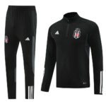 23-24 Besiktas black half zipper training tracksuit