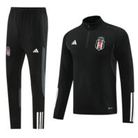 23-24 Besiktas black half zipper training tracksuit