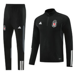 23-24 Besiktas black half zipper training tracksuit