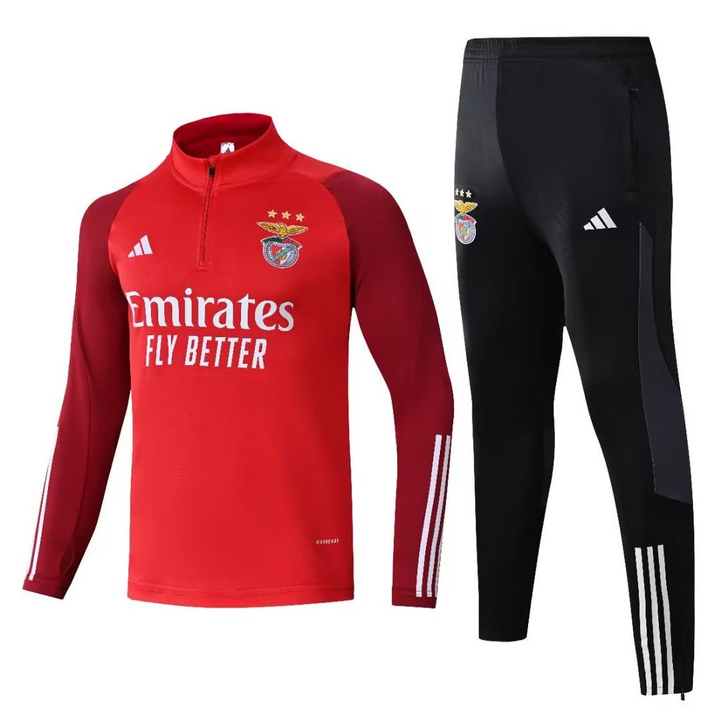 23-24 Bnfc red half zipper training tracksuit