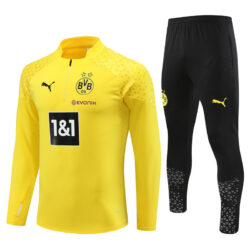 23-24 Dortmund yellow half zipper training tracksuit