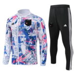 2024 Japan white with dragon ball half zipper training tracksuit
