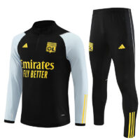 23-24 Lyon black with light blue half zipper sweater tracksuit 23-24 Lyon black with light blue half zipper sweater tracksuit