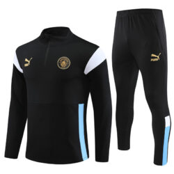 23-24 Man City black half zipper sweater tracksuit