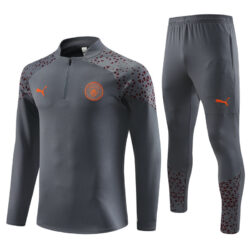23-24 Man City dark gray half zipper sweater tracksuit