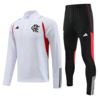 23-24 Flamengo white half zipper sweater tracksuit 23-24 Flamengo white half zipper sweater tracksuit