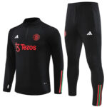 23-24 Manud black half zipper sweater tracksuit