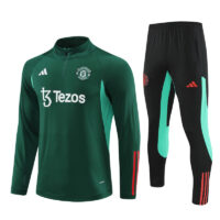 23-24 Manud dark green half zipper training tracksuit 23-24 Manud dark green half zipper training tracksuit