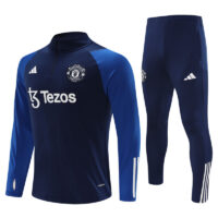 23-24 Manud navy blue with blue half zipper training tracksuit 23-24 Manud navy blue with blue half zipper training tracksuit