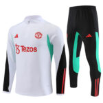 23-24 Manud white with black half zipper training sweater tracksuit