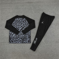 23-24 PS G Jrdan black with grey half zipper sweater tracksuit