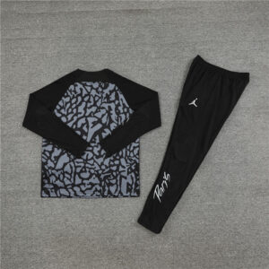 23-24 PS G Jrdan black with grey half zipper sweater tracksuit - Image 2