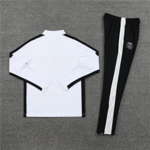 23-24 PS G white with black stripe half zipper sweater tracksuit - Image 2
