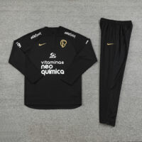 002-115 23-24 Palmeiras black half zipper sweater tracksuit