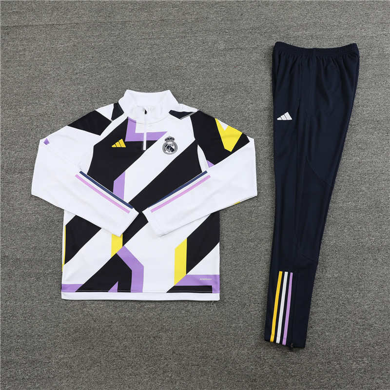 23-24 Real Madrid camo half zipper sweater tracksuit