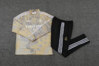 002-125 23-24 Real Madrid yellow with dragon half zipper sweater tracksuit