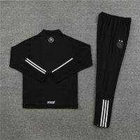 002-16 23-24 Algeria black half zipper sweater tracksuit