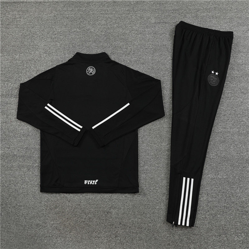 002-16 23-24 Algeria black half zipper sweater tracksuit