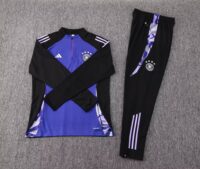 002-164 24-25 Germany purple with black half zipper training tracksuit