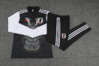 24-25 Japan black face special version half zipper training tracksuit